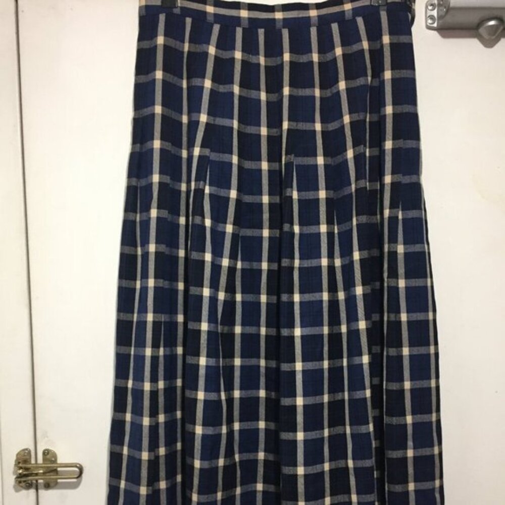 VINTAGE TALBOTS PLAID PLEATED SKIRTS SIZE 14 - Picture 1 of 2